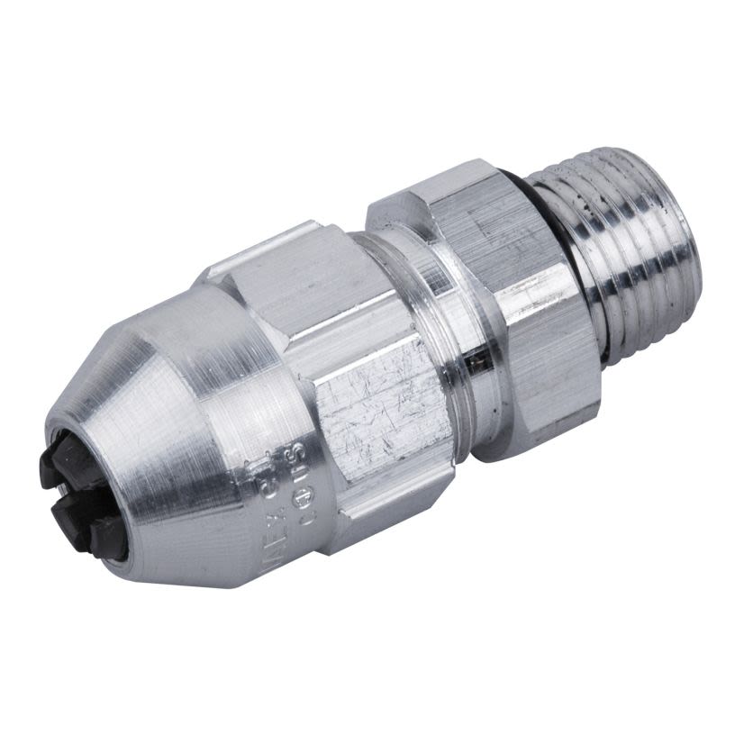 T&B® Silver Grip® TCF050-54AL TCF® Straight Tray/Cord Connector, 1/2 in Trade, 0.4 to 0.54 in Cable Openings, Copper-Free Aluminum